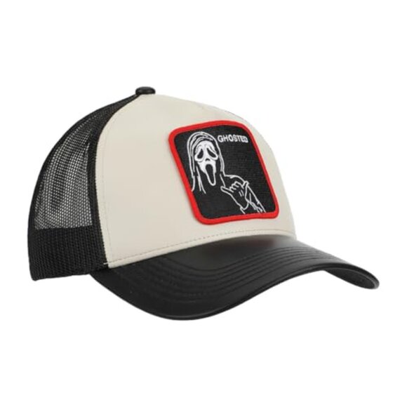 Ghostface Trucker Hat Adjustable Mesh Retro Horror Fan Accessory